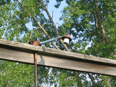 Commerce Drive-In Theatre - Fence Light (newer photo)